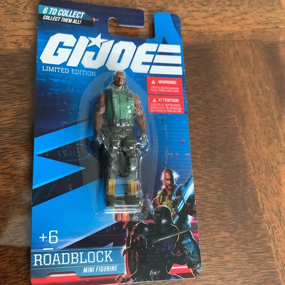 GI Joe RoadBlock Mini Figurine Limited Edition GIJoe Army Man Action Figure toy - Picture 2 of 5